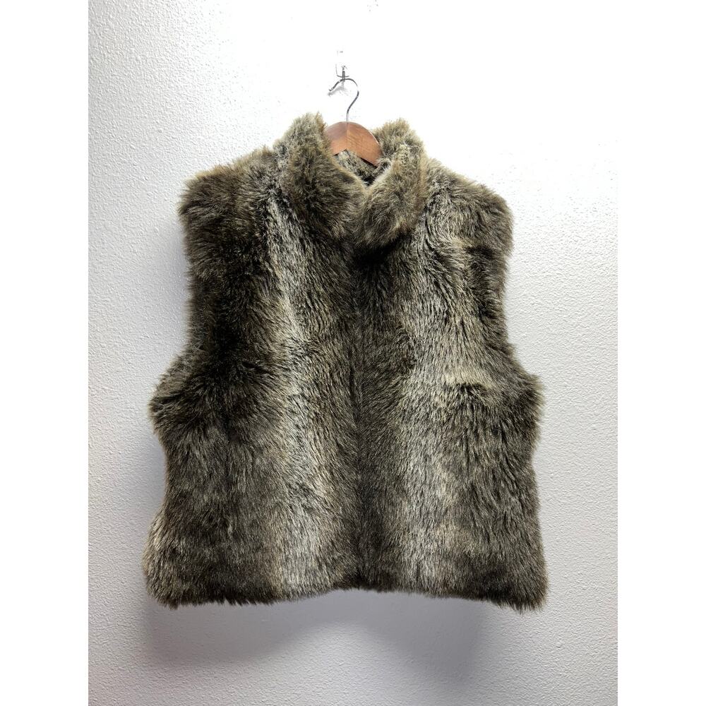 Womens Vintage Blassport Faux Fur Vest Acrylic Modacrylic Women XL